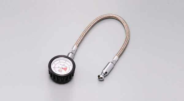 DAYTONA デイトナ エアゲージ 0-400kPa メッシュホースツキ カタログ品番：P022-8367 メーカー品番：60043