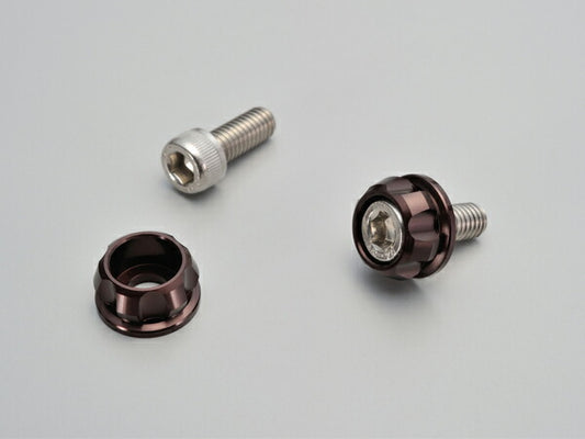 DAYTONA デイトナ ナンバーホルダーセット M6 ブロンズ カタログ品番：P065-1099 メーカー品番：91954