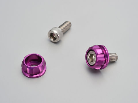 DAYTONA デイトナ ナンバーホルダーセット M6 パープル カタログ品番：P065-1095 メーカー品番：91952