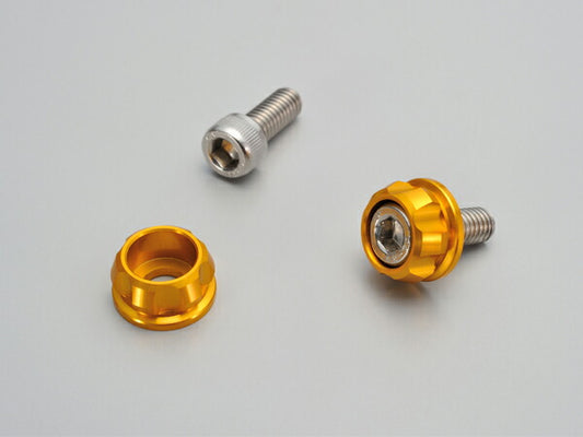 DAYTONA デイトナ ナンバーホルダーセット M6 ゴールド カタログ品番：P065-1094 メーカー品番：91947