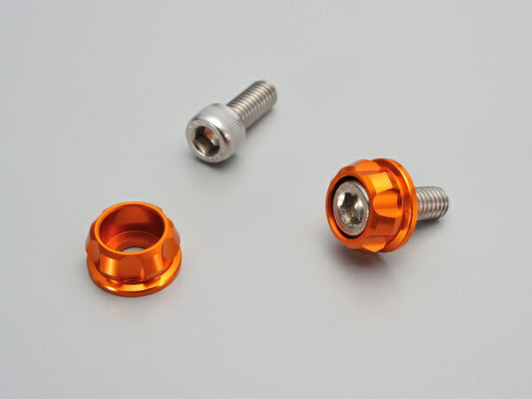 DAYTONA デイトナ ナンバーホルダーセット M6 オレンジ カタログ品番：P065-1093 メーカー品番：91951