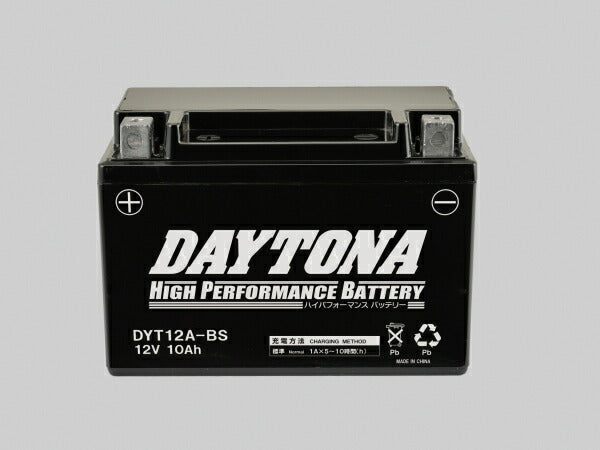 DAYTONA デイトナ ハイパフォーマンスバッテリー DYT12A-BS カタログ品番：P075-7556 メーカー品番：95388