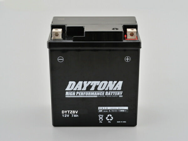 DAYTONA デイトナ ハイパフォーマンスバッテリー DYTZ8V カタログ品番：P075-7555 メーカー品番：95390
