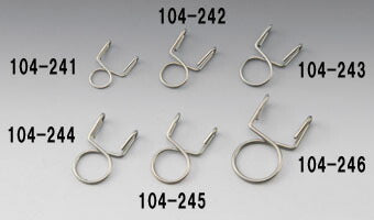 KIJIMA キジマ ホースクリップ Bタイプ 10ミリ 5ケイリ SUS カタログ品番：P061-4938 メーカー品番：104-244