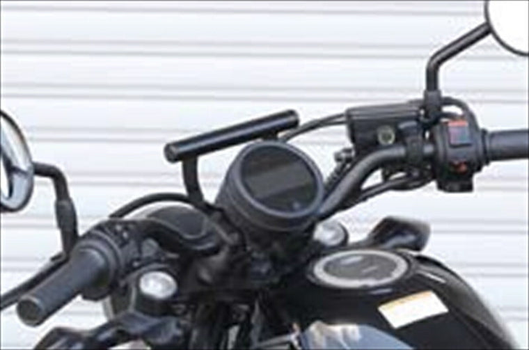 キジマ｜キジマ ハンドルマウントステー ブラック REBEL250／500 17-20｜204-0695