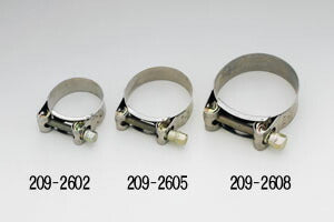 KIJIMA キジマ マフラーバンド 43-47mm ステン ボルト スチール カタログ品番：P026-4722 メーカー品番：209-2602