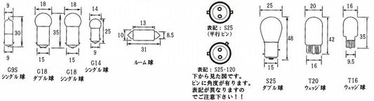 KIJIMA キジマ バルブ ダブル 12V18 5W G18 クリア 1コ カタログ品番：P023-2733 メーカー品番：217-6033