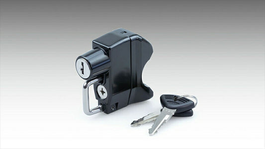 キジマ｜ヘルメットロック レバーブラケットホルダー ブラック｜HD-05149