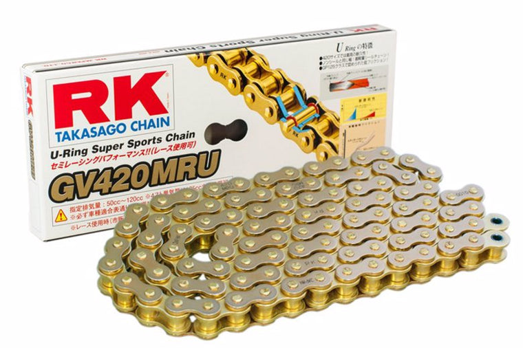 RK CHAIN RKチェーン GV420MRU ゴールド 110L カタログ品番：GV420MRU-110 メーカー品番：GV420MRU