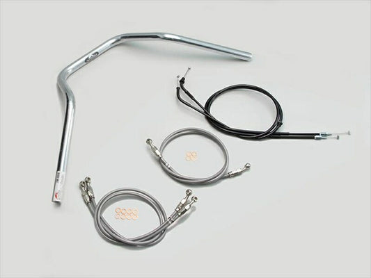 ハリケーン｜ナロー4型 ハンドルSET クロームメッキ CB1300SB(10-13 ABS無し車)｜H038-048C