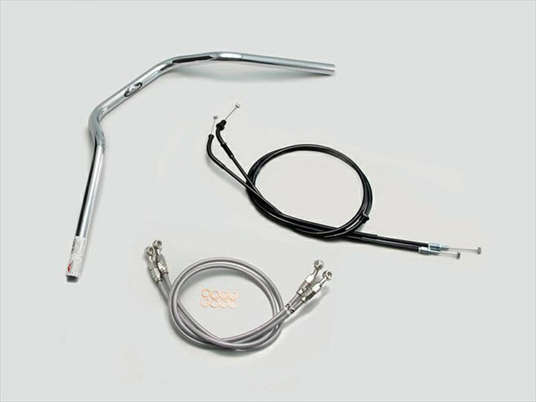 ハリケーン｜POLICE 3型 ハンドルSET クロームメッキ CB1300SB(10-13 ABS無し車)｜H038-067C