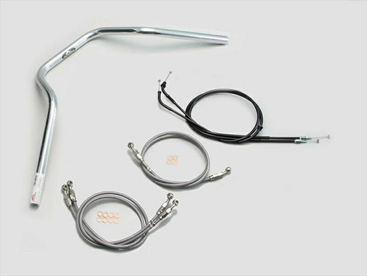 ハリケーン｜POLICE 4型 ハンドルSET クロームメッキ CB1300SB(10-13 ABS無し車)｜H038-068C