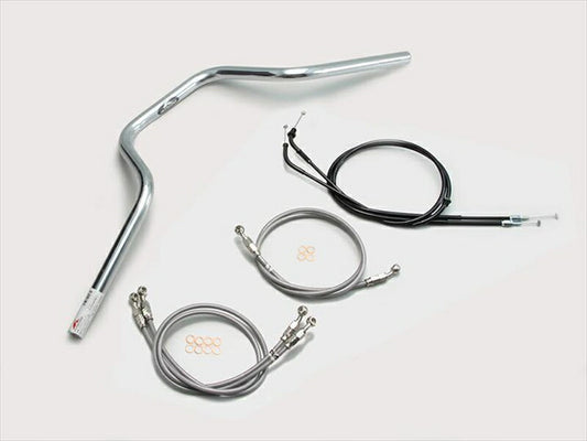 ハリケーン｜ヨーロピアン4型 ハンドルSET クロームメッキ CB1300SB(10-13 ABS無し車)｜H038-073C