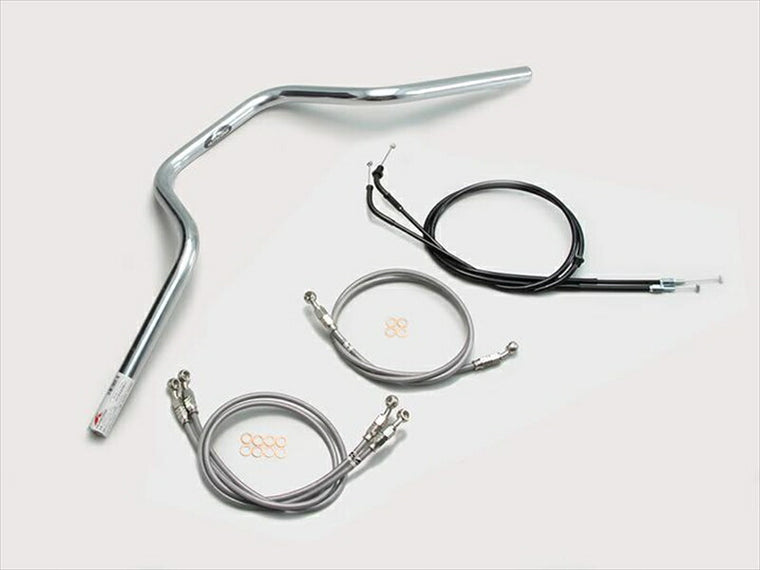 ハリケーン｜ヨーロピアン4型 ハンドルSET クロームメッキ CB1300SB(10-13 ABS無し車)｜H038-073C