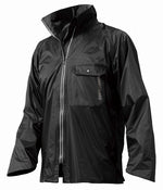 バイク用品 ウェア レインウェア<br>Makku マック レインウェア いぶし銀 ブラック ＃M<br>AS-4001<br>取寄品 セール