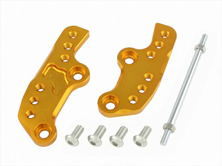 POSHFAITH｜ポッシュフェイス ステップアッププレート GLD Ninja250／Z250 13-17・Ninja250R 08-12｜034072-04