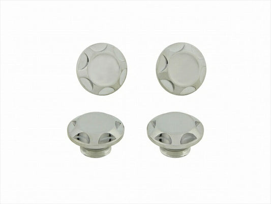 POSHFAITH｜ポッシュフェイス NASAタイプキャップボルトカバー M6用 メッキ（4PCS）｜1822