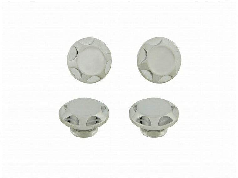 POSHFAITH｜ポッシュフェイス NASAタイプキャップボルトカバー M6用 メッキ（4PCS）｜1822