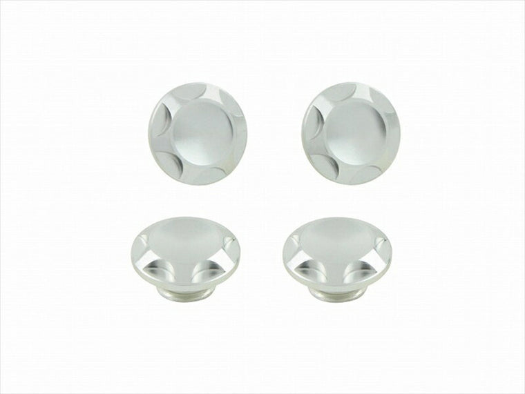 POSHFAITH｜ポッシュフェイス NASAタイプキャップボルトカバー M6用 SILVER（4PCS）｜001822-03