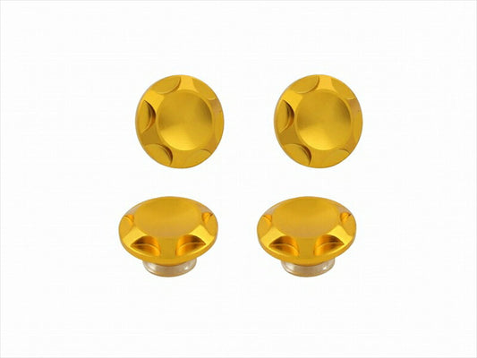 POSHFAITH｜ポッシュフェイス NASAタイプキャップボルトカバー M6用 GOLD（4PCS）｜001822-04