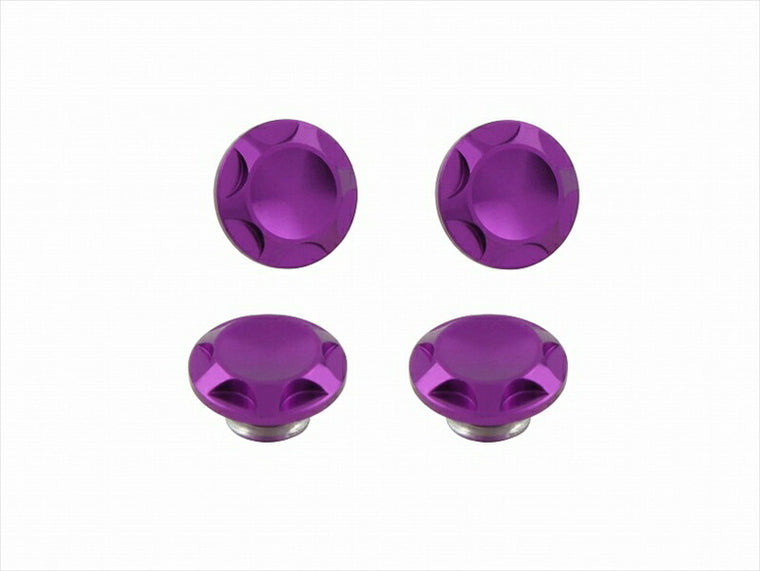 POSHFAITH｜ポッシュフェイス NASAタイプキャップボルトカバー M6用 BLUE BERRY（4PCS）｜001822-05