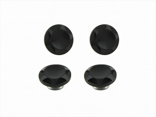 POSHFAITH｜ポッシュフェイス NASAタイプキャップボルトカバー M6用 BLACK（4PCS）｜001822-06