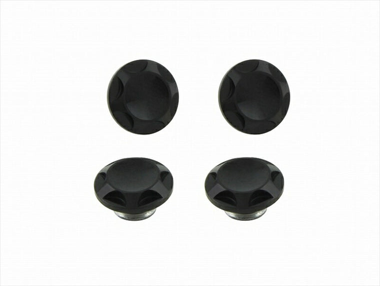 POSHFAITH｜ポッシュフェイス NASAタイプキャップボルトカバー M6用 BLACK（4PCS）｜001822-06