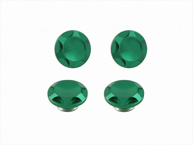 POSHFAITH｜ポッシュフェイス NASAタイプキャップボルトカバー M6用 DARK GREEN（4PCS）｜001822-08