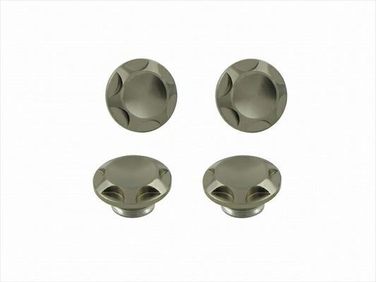 POSHFAITH｜ポッシュフェイス NASAタイプキャップボルトカバー M6用 TITAN（4PCS）｜001822-11