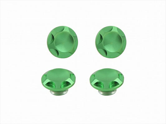 POSHFAITH｜ポッシュフェイス NASAタイプキャップボルトカバー M6用 LIGHT GREEN（4PCS）｜001822-18