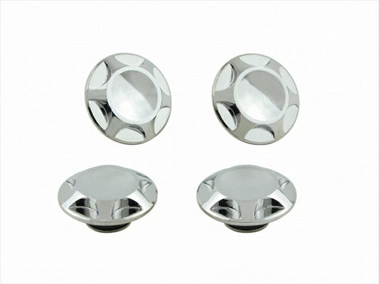 POSHFAITH｜ポッシュフェイス NASAタイプキャップボルトカバー M8用 メッキ（4PCS）｜1820