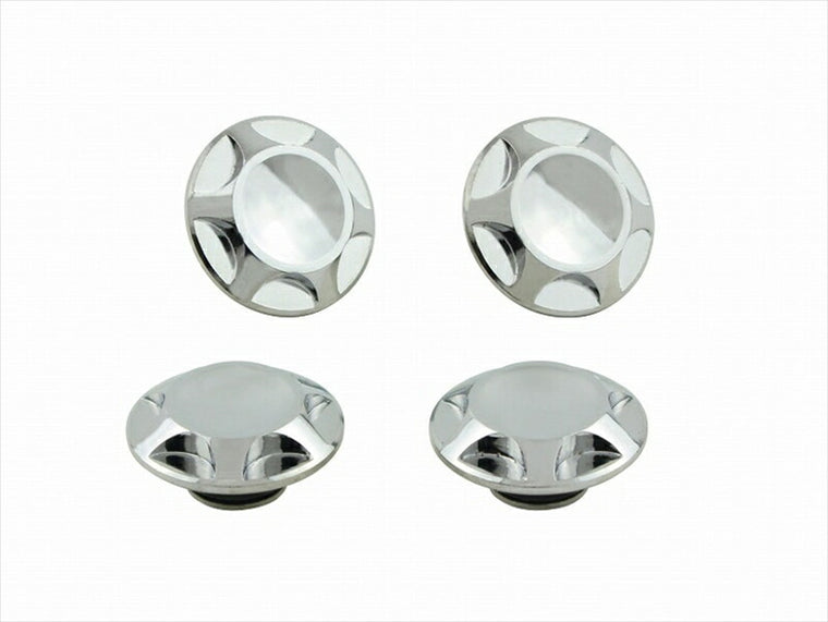 POSHFAITH｜ポッシュフェイス NASAタイプキャップボルトカバー M8用 メッキ（4PCS）｜1820