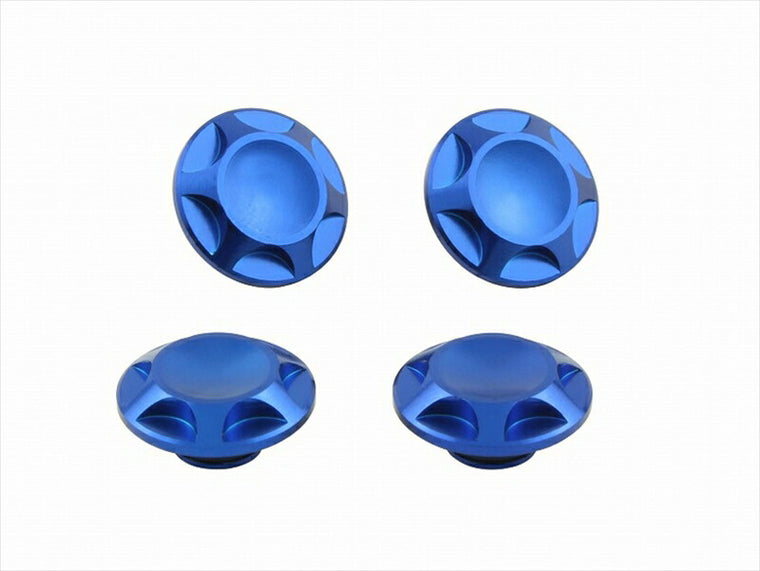 POSHFAITH｜ポッシュフェイス NASAタイプキャップボルトカバー M8用 BLUE（4PCS）｜001820-01