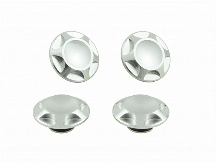 POSHFAITH｜ポッシュフェイス NASAタイプキャップボルトカバー M8用 SILVER（4PCS）｜001820-03