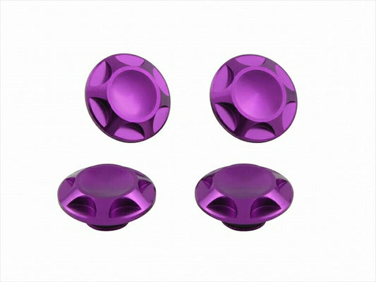POSHFAITH｜ポッシュフェイス NASAタイプキャップボルトカバー M8用 BLUE BERRY（4PCS）｜001820-05