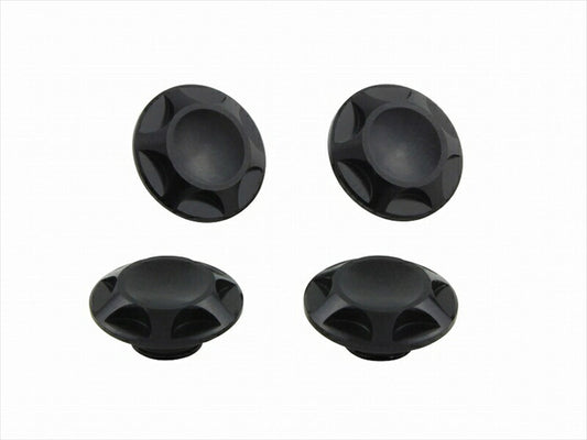 POSHFAITH｜ポッシュフェイス NASAタイプキャップボルトカバー M8用 BLACK（4PCS）｜001820-06