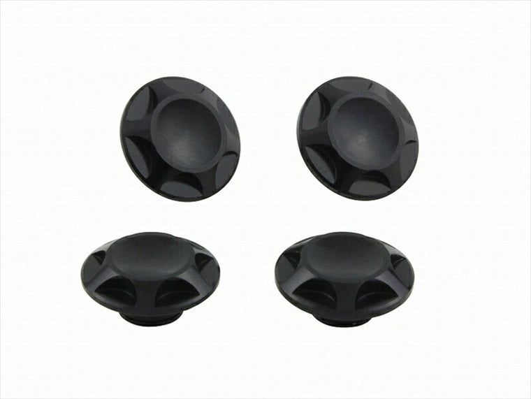 POSHFAITH｜ポッシュフェイス NASAタイプキャップボルトカバー M8用 BLACK（4PCS）｜001820-06