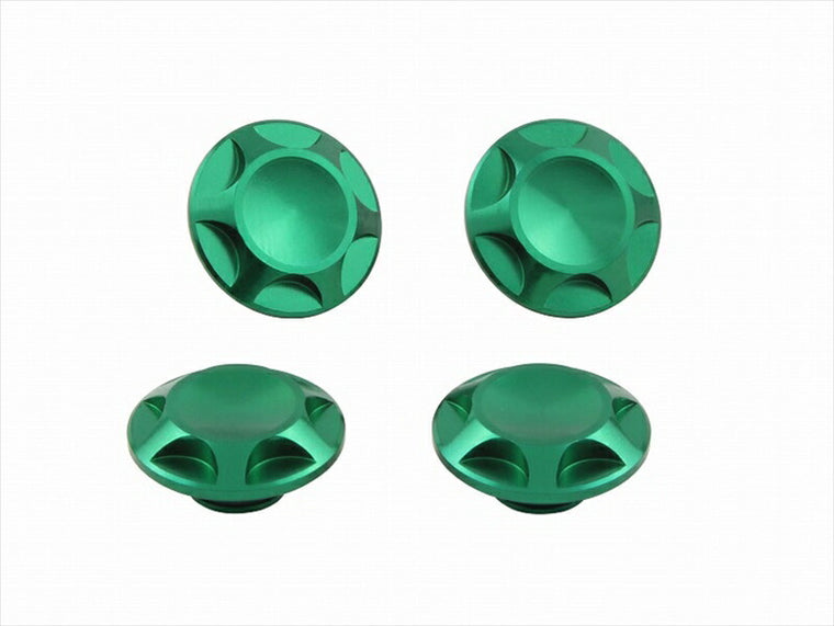 POSHFAITH｜ポッシュフェイス NASAタイプキャップボルトカバー M8用 DARK GREEN（4PCS）｜001820-08