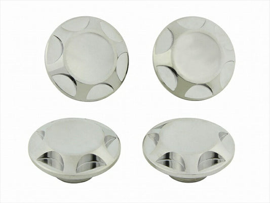 POSHFAITH｜ポッシュフェイス NASAタイプキャップボルトカバー M10用 メッキ（4PCS）｜1821