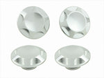 POSHFAITH｜ポッシュフェイス NASAタイプキャップボルトカバー M10用 SILVER（4PCS）｜001821-03