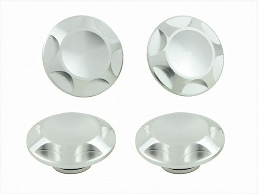 POSHFAITH｜ポッシュフェイス NASAタイプキャップボルトカバー M10用 SILVER（4PCS）｜001821-03