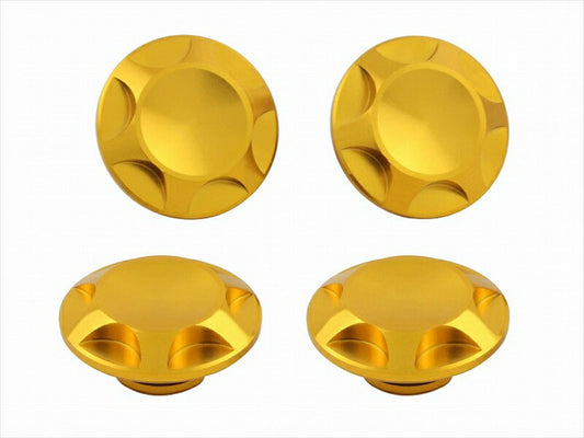 POSHFAITH｜ポッシュフェイス NASAタイプキャップボルトカバー M10用 GOLD（4PCS）｜001821-04