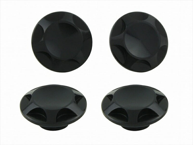 POSHFAITH｜ポッシュフェイス NASAタイプキャップボルトカバー M10用 BLACK（4PCS）｜001821-06