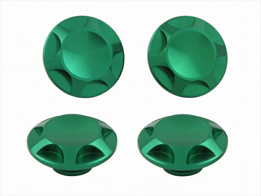 POSHFAITH｜ポッシュフェイス NASAタイプキャップボルトカバー M10用 DARK GREEN（4PCS）｜001821-08