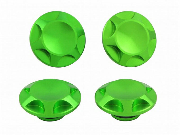 POSHFAITH｜ポッシュフェイス NASAタイプキャップボルトカバー M10用 LIME GREEN（4PCS）｜001821-28