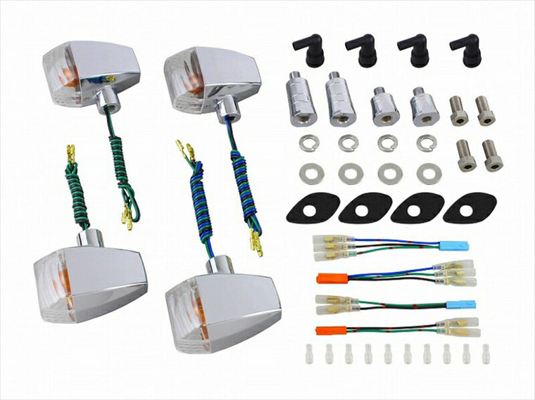 POSHFAITH｜ポッシュフェイス ZRウインカーキット メッキ／クリア CB1300SB 05｜56486
