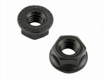 POSHFAITH｜ポッシュフェイス M6フランジナット ブラック 2PCS｜900026-K2