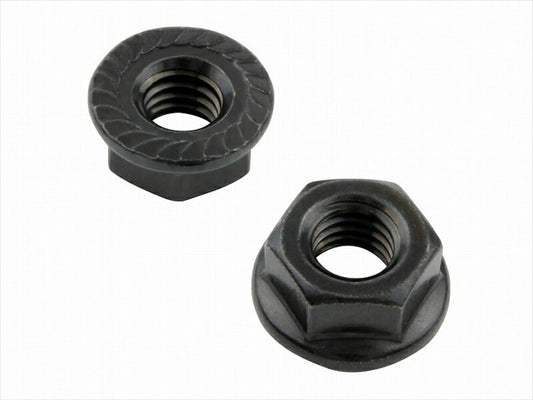 POSHFAITH｜ポッシュフェイス M6フランジナット ブラック 2PCS｜900026-K2