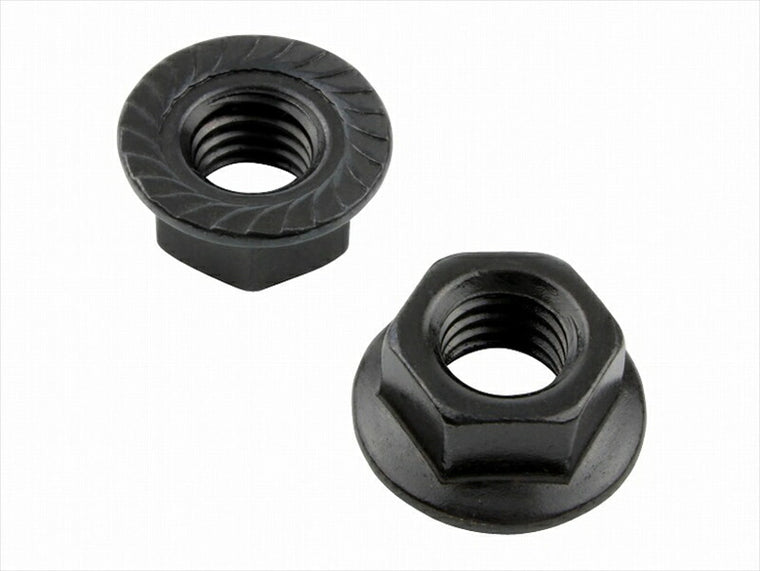 POSHFAITH｜ポッシュフェイス M8フランジナット ブラック 2PCS｜900028-K2