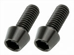 POSHFAITH｜ポッシュフェイス テ-パ-キャップボルトブラックセット M6X15／2PCS｜900615-T9